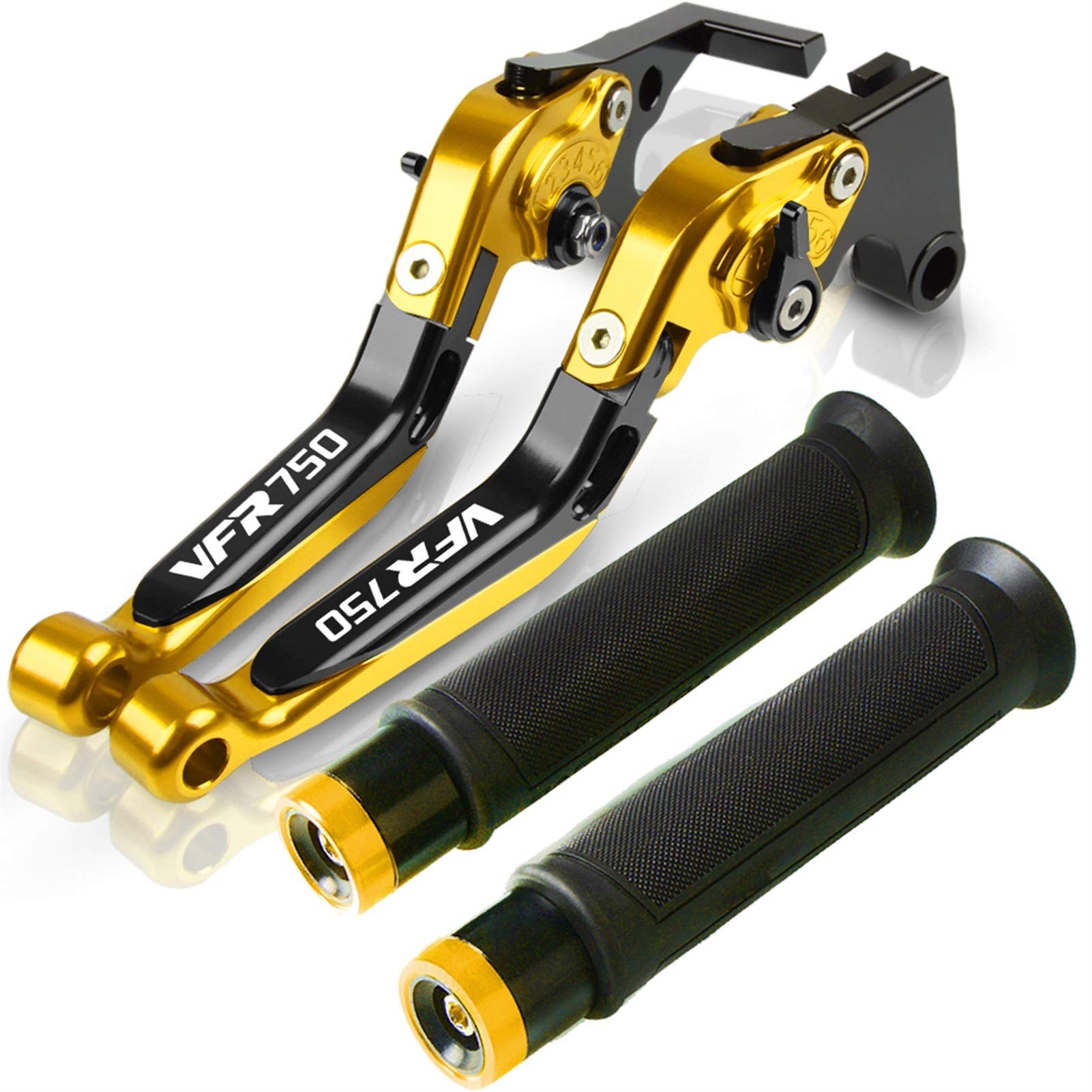 Leva Della Frizione Del Freno Per Hon & da VFR750 FH-FV 1986 1987 1987 1990-1998 Leve Frizione Allungabili Pieghevoli Regolabili For Motocicli Con Maniglione Manubrio (Colore : H)