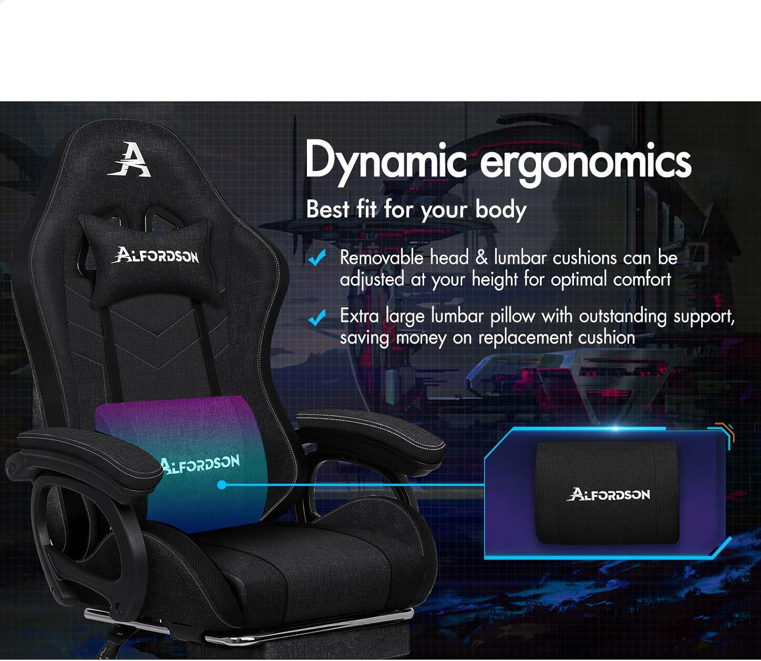 ALFORDSON Gaming Chair Integrated Form Foam