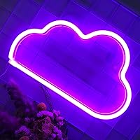 Vista 199 de Cloud Neon Signs, LED Light for Wall Decor, Battery or USB Powered for Bedroom Aesthetic Teen Girl Kid Room Christmas Wedding Party (White)