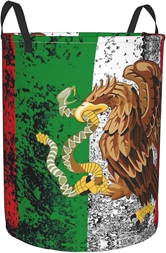 Miniatura 2 de Cesta de lavandería con la bandera de México, cestas grandes para ropa sucia, organizador de ropa sucia