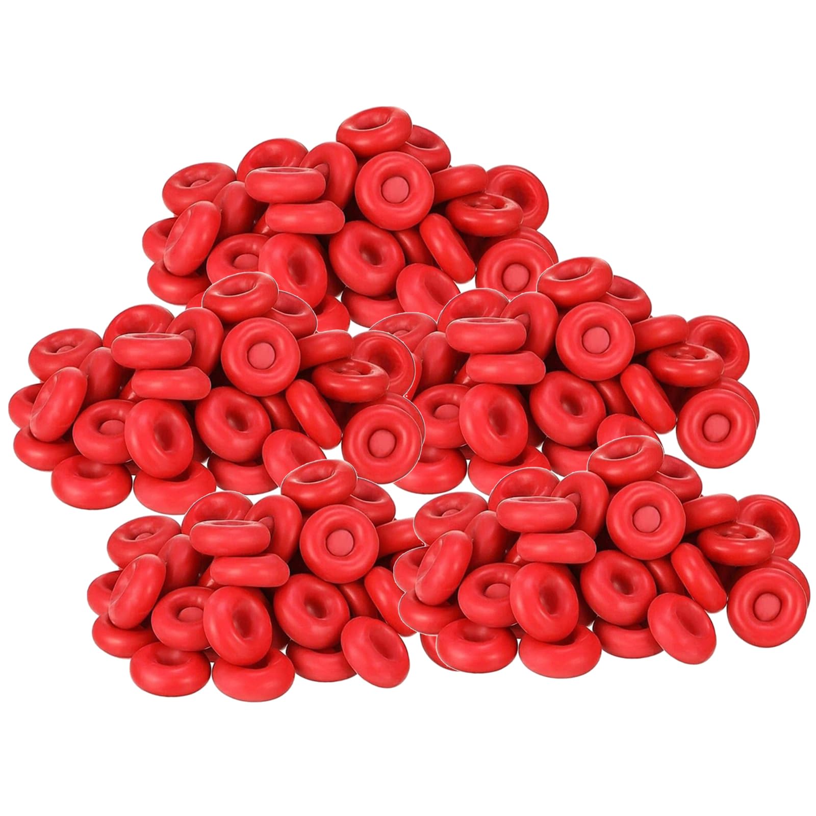 Ordinaryone Red 100Pcs Caulking Nozzles Sealing Caps For Leakproof Application In Household Fixes And Workshop Use Caulking Nozzles Latex Glues Cap