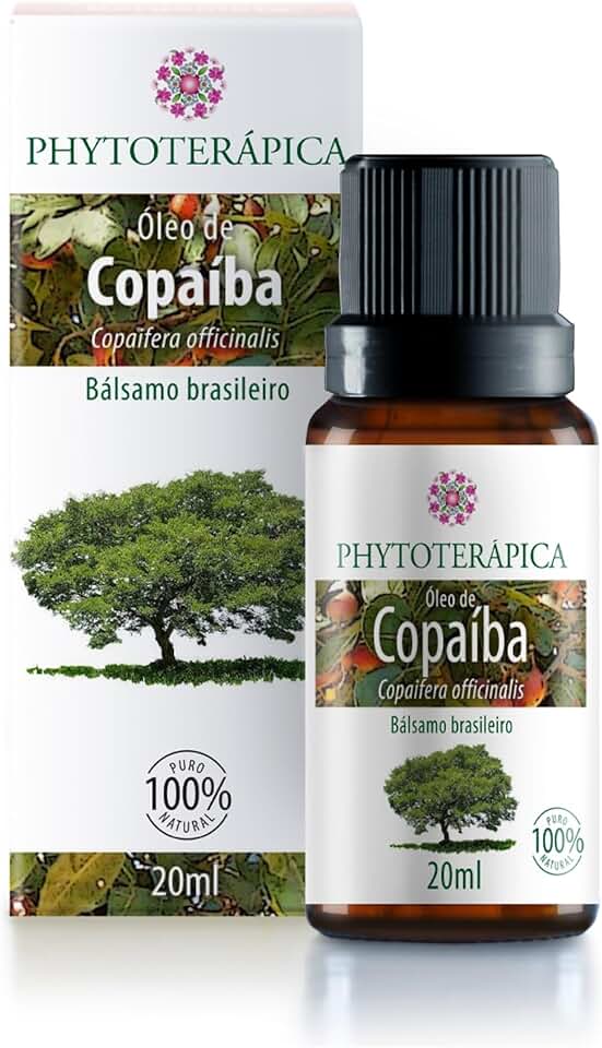 PHYTOTERAPICA- Óleo Vegetal de Copaíba Bálsamo -Aromaterapia -Pele e Cabelo -Excelente na prevenção do envelhecimento precoce, além de auxiliar em problemas do couro cabeludo -100% Puro, Natural -20ml