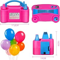 Pompă electrică de baloane HELESIN 600 W, portabilă, cu 2 moduri de umflare, pentru petreceri aniversare și decorațiuni de Crăciun 8