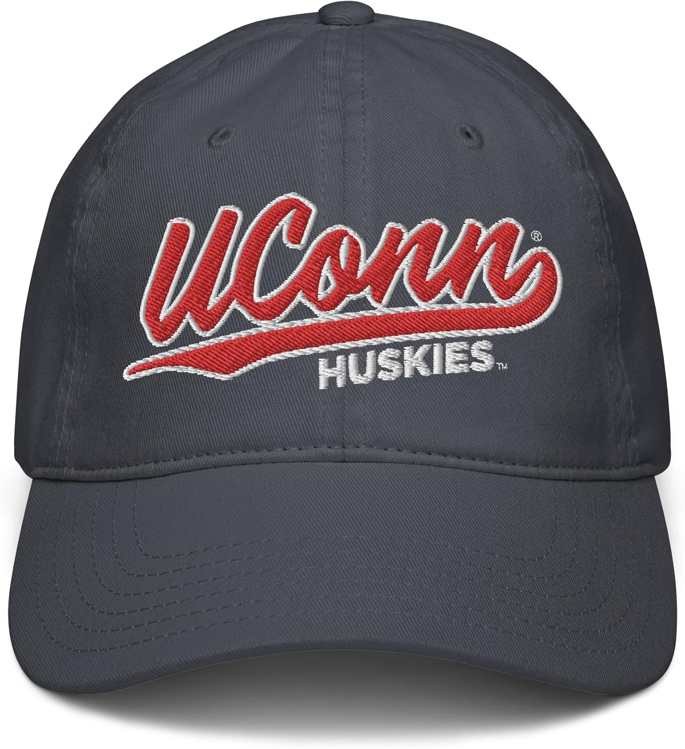 Connecticut Huskies Cursive Navy Officially Licensed Adjustable Baseball Hat