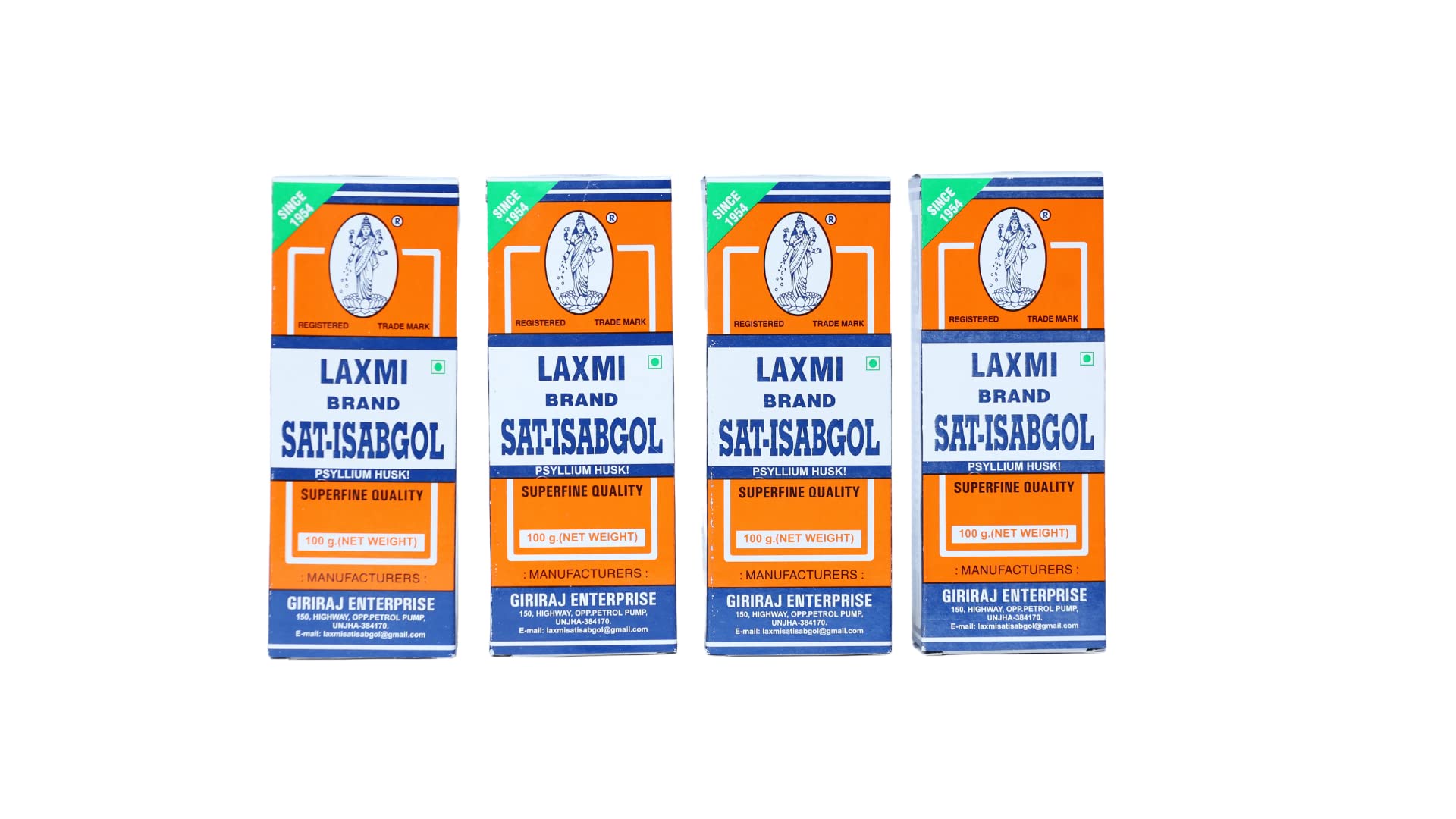 Laxmi Sat Isabgol - Psyllium Husk 100gram (Pack of 4) (B09NDQR44Z) Amazon Price History, Amazon Price Tracker