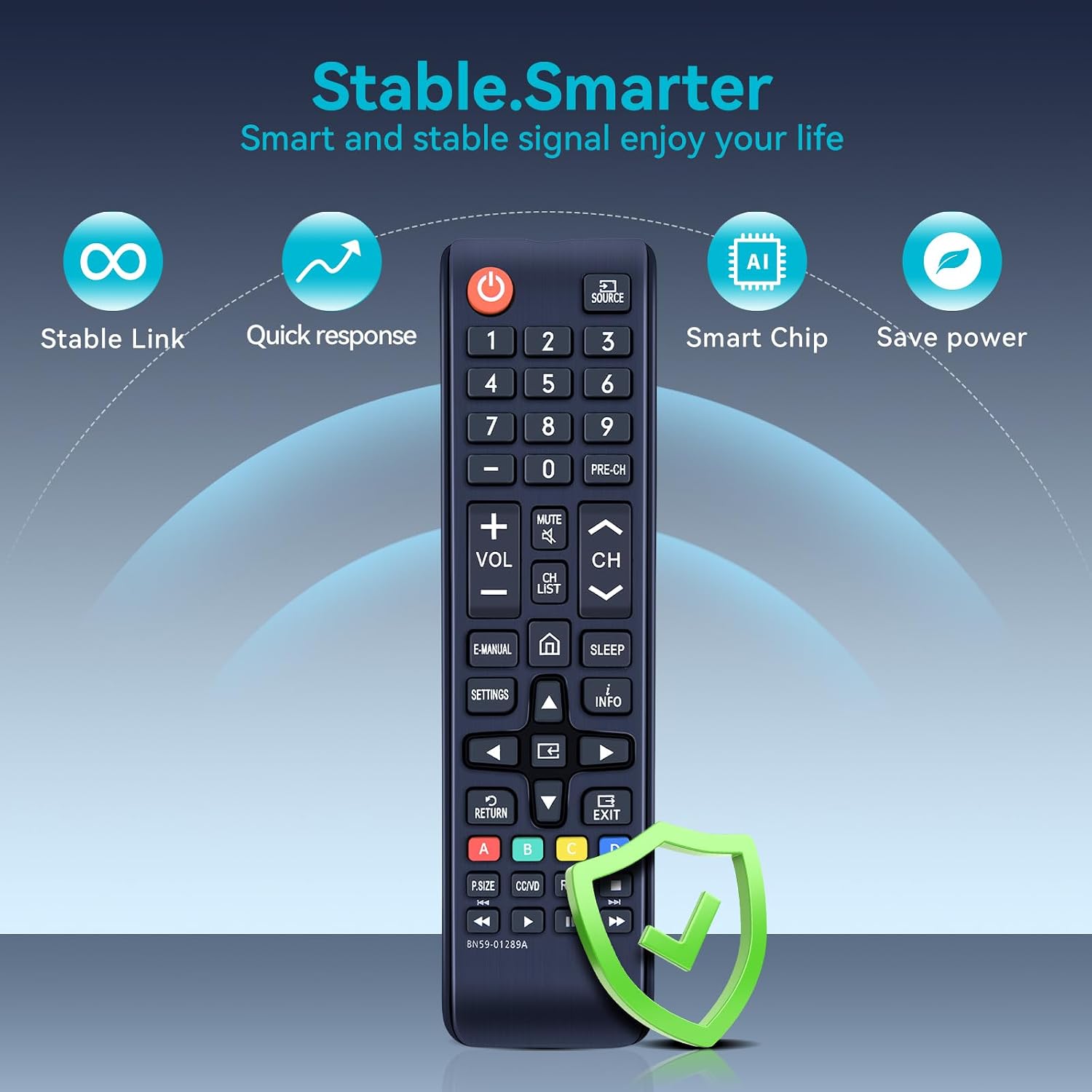 ZWP BN59-01289A Replacement Remote Control for Samsung Smart LED TV image 4