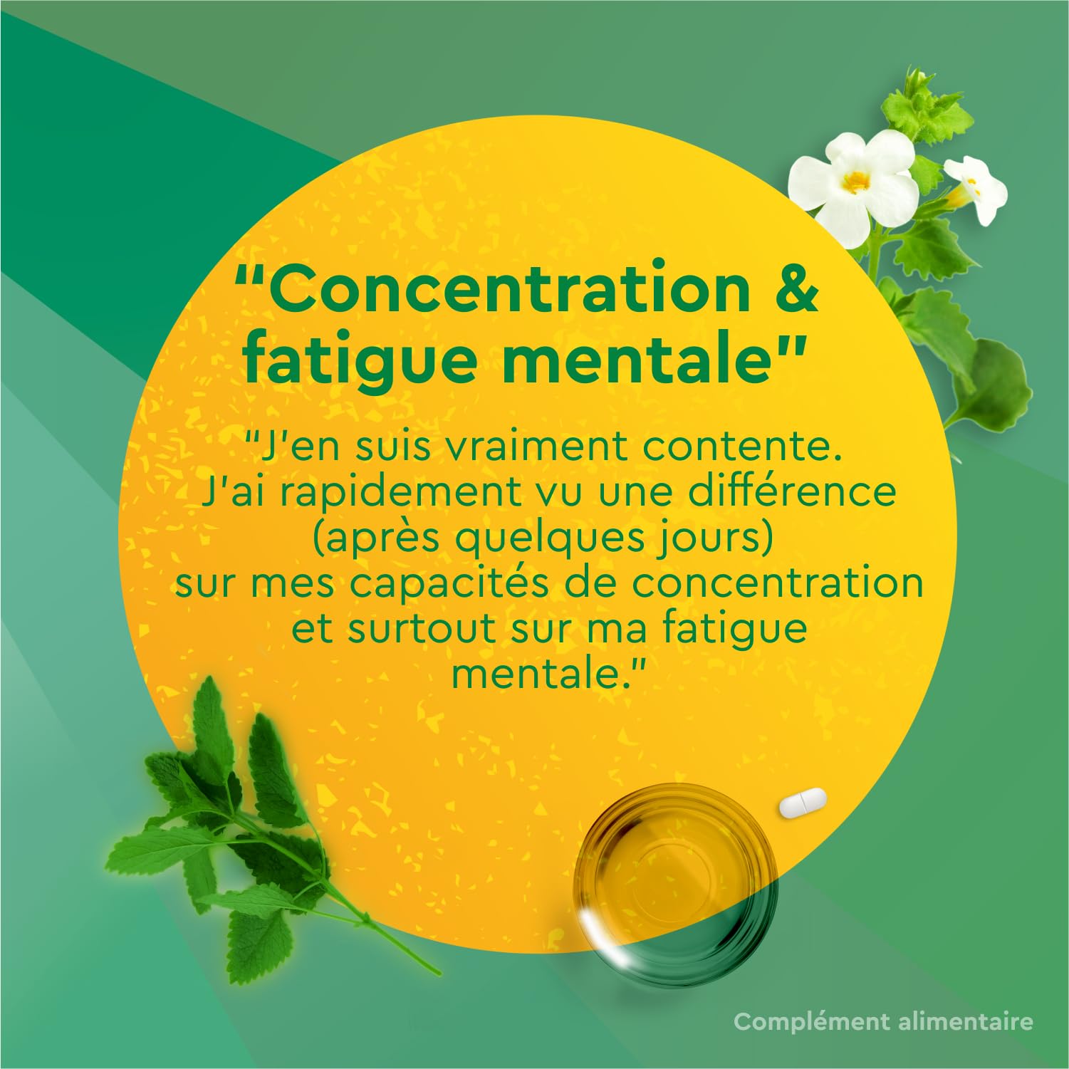 EuphytoseStress Concentration - Complément alimentaire - Bacopa Monnieri - Rhodiola Rosea - Plantes adaptogènes - Stress, Difficulté de Concentration - 3 mois - 3x30 comprimés - Fabriqué en France