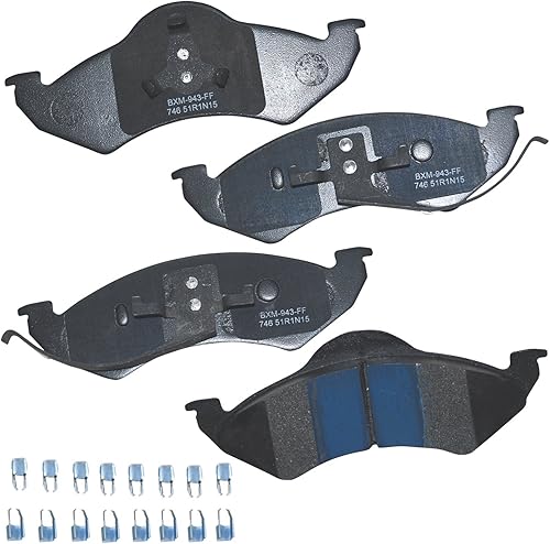 Vista 115 de Bendix Premium SBM8 - Pastillas de freno semimetálicas Premium para modelos seleccionados Buick Special, Camaro, Corvette, Phaeton, Olds F85, Vista