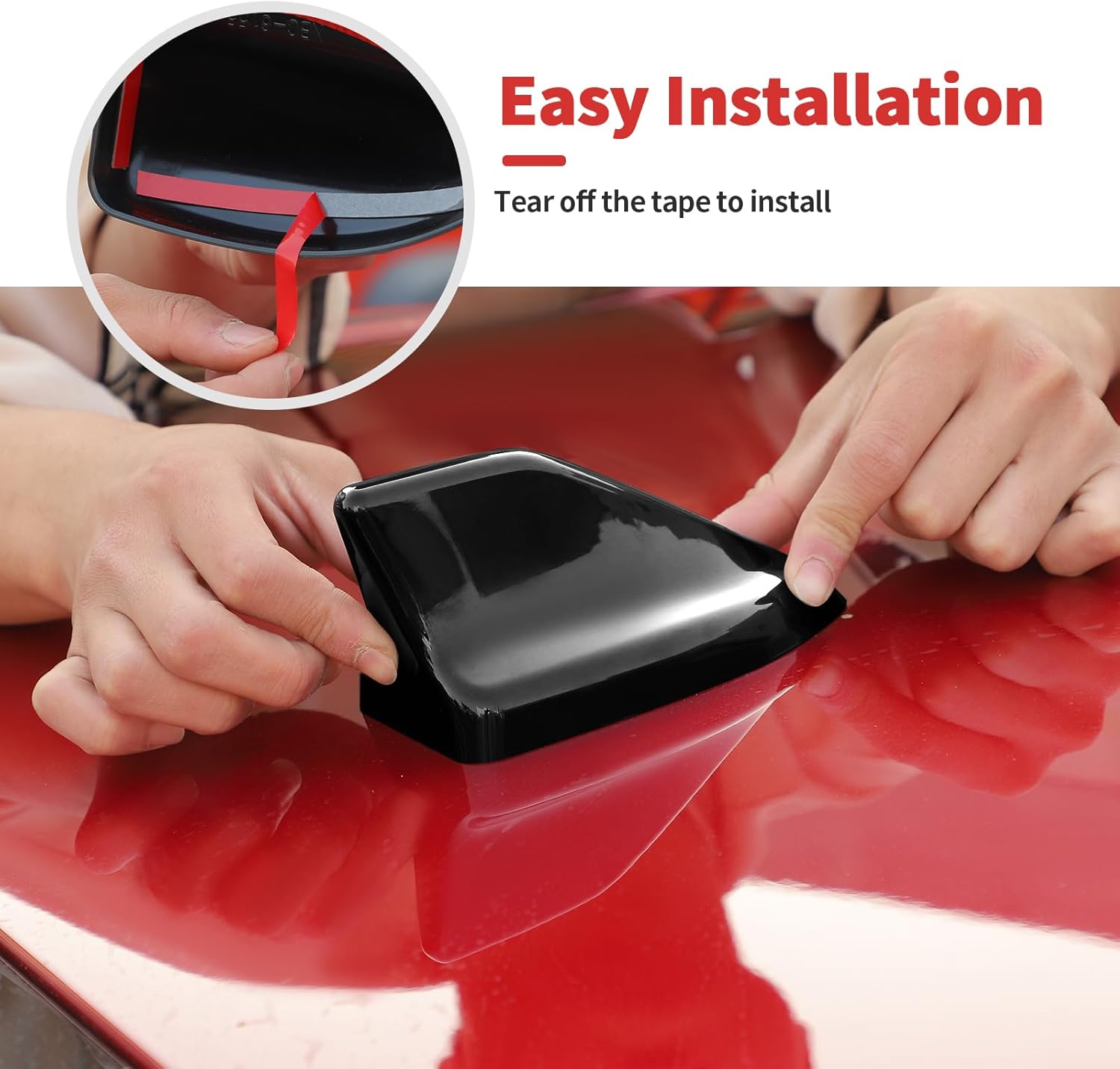 Shark Fin Antenna Base Cover Compatible with Ford Mustang 2024-2026+(Black)