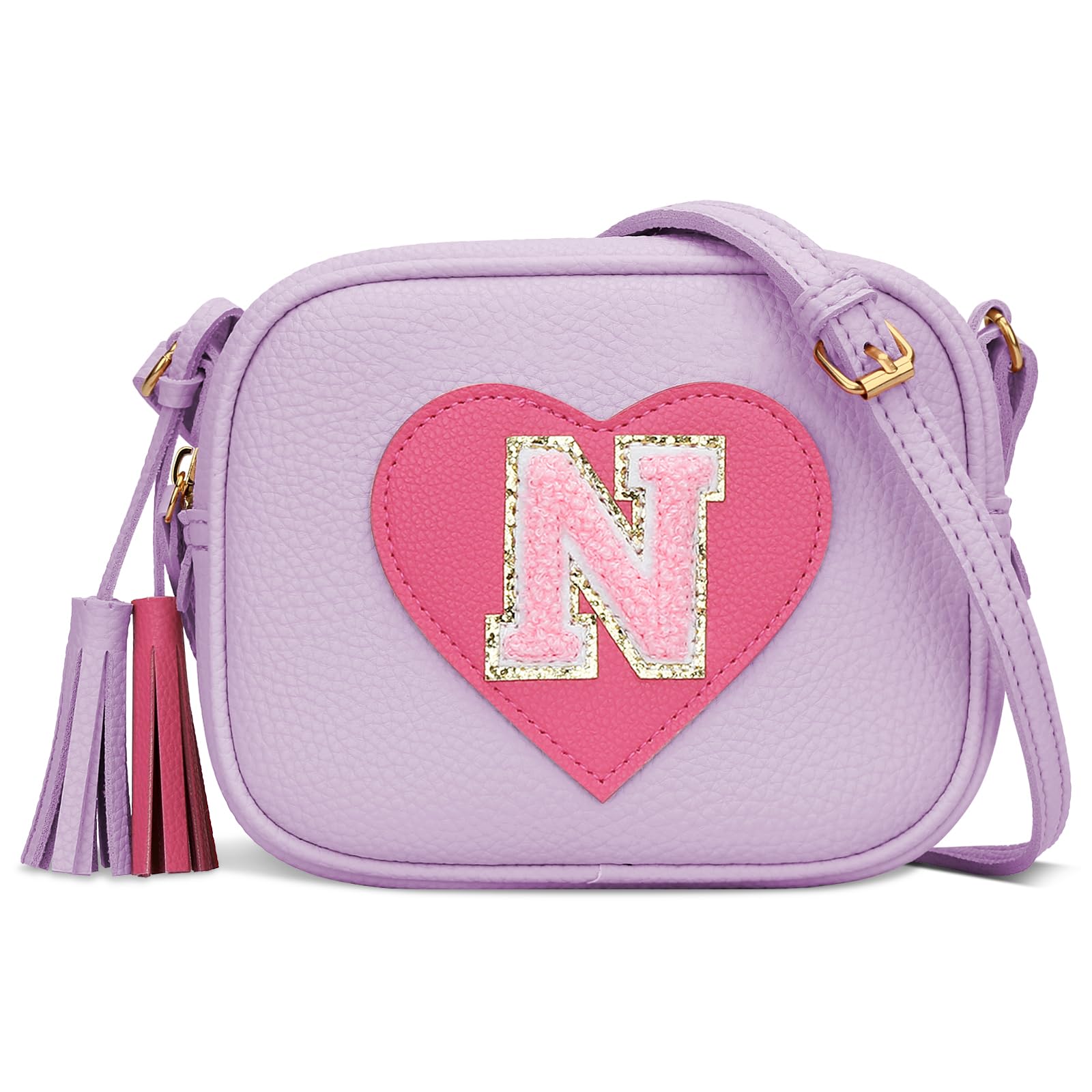 KKXIU Gifts for 3 4 5 6 7 8 Year Old Girls Initial Toddler Purse