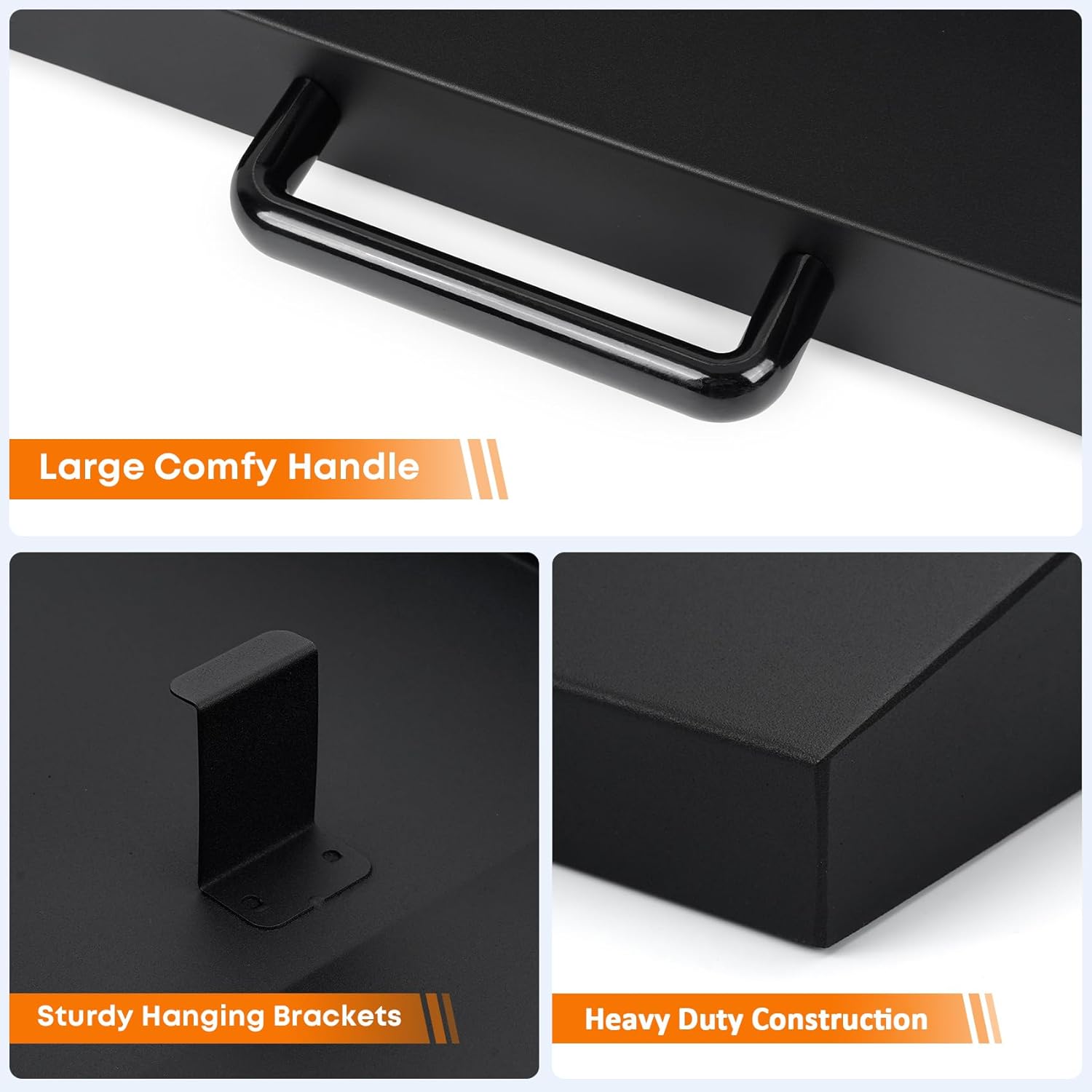 Stanbroil Hard Cover Hood for Cuisinart CGG-501 Gourmet Gas Griddle, Powder Coated Steel Griddle Lid with Handle, Black