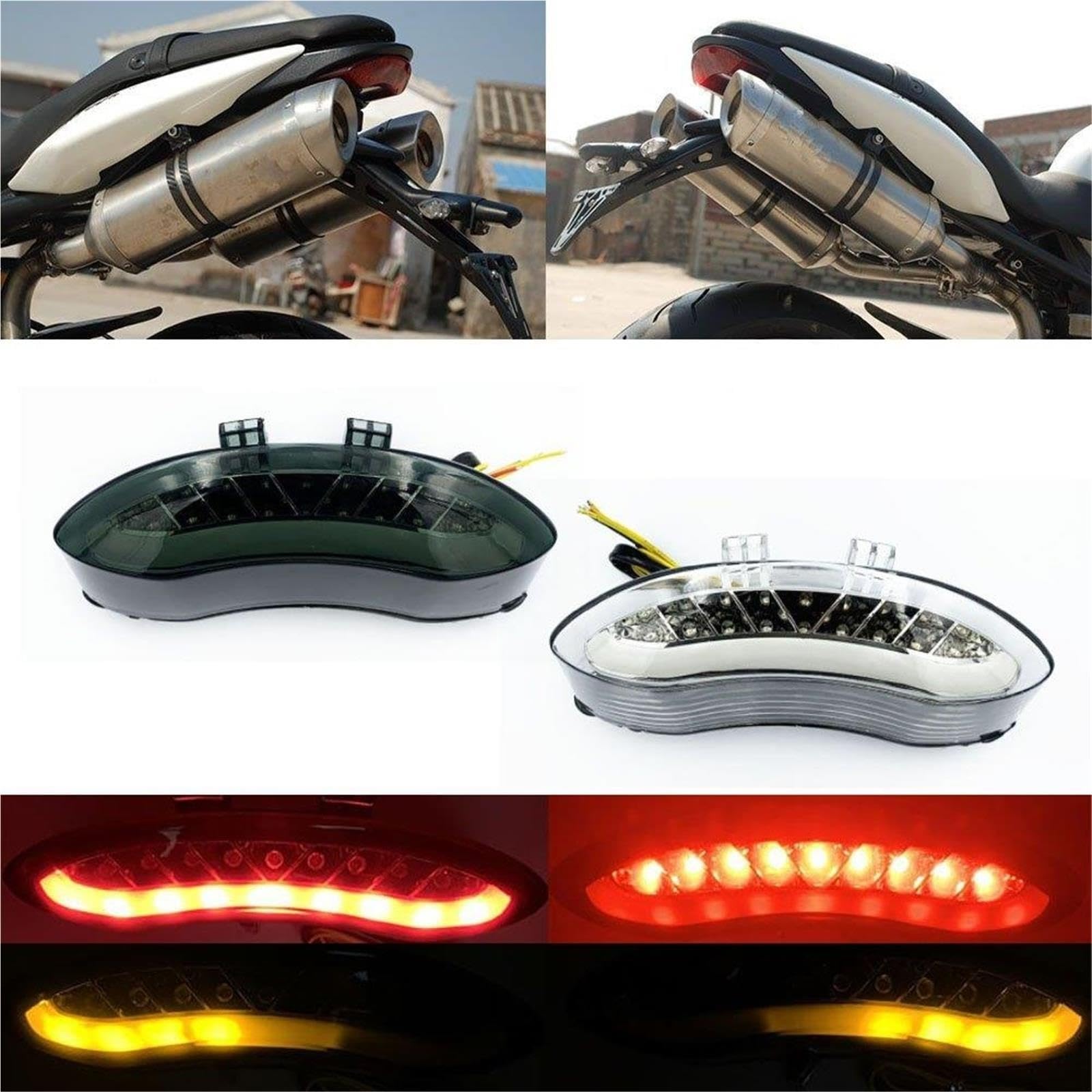 Luz Trasera De Freno Motocicleta Luz Trasera LED Motocicleta