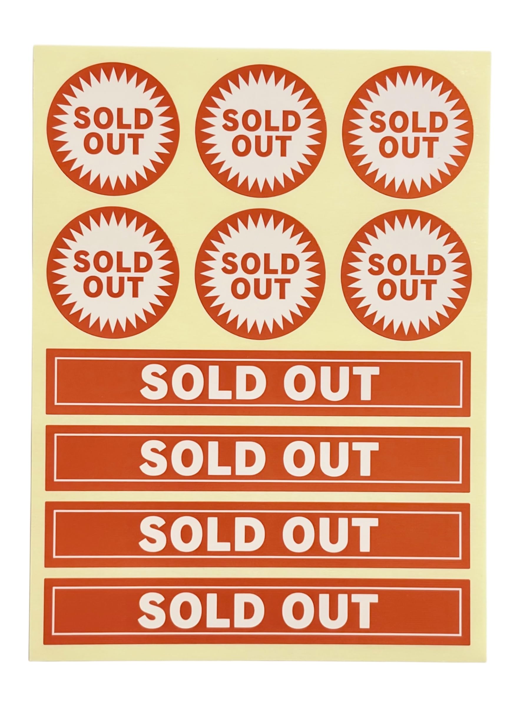 Amazon.co.jp: SOLD OUT ステッカー シール 売り切れ 表示 ラベル 60片 
