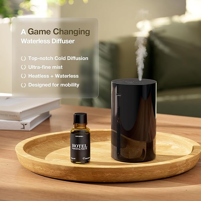 Difusor de Aceites Esenciales Sin Agua ScentBots ANZ, Portátil, Negro miniatura 6