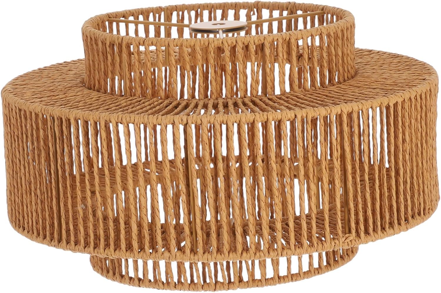 Luxshiny Paper Rope Lampshade Large Ceiling Light Bulb Replacement Farmhouse Minimalist Soft Diffused Lighting