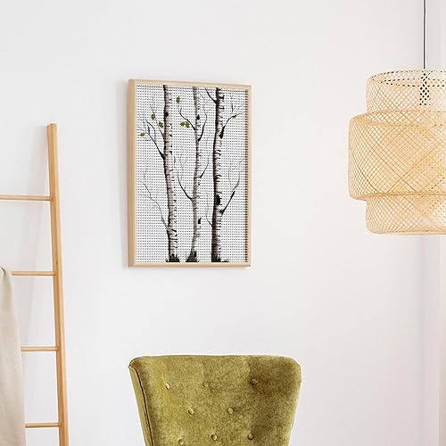 Miniatura 4 de QMNVBDS Birch Tree Diamond Painting Diamond Art Kits for Adults Round Dirll Diamond Painting Kit Diamond Painting Kits for Adults Beginners Gem Art