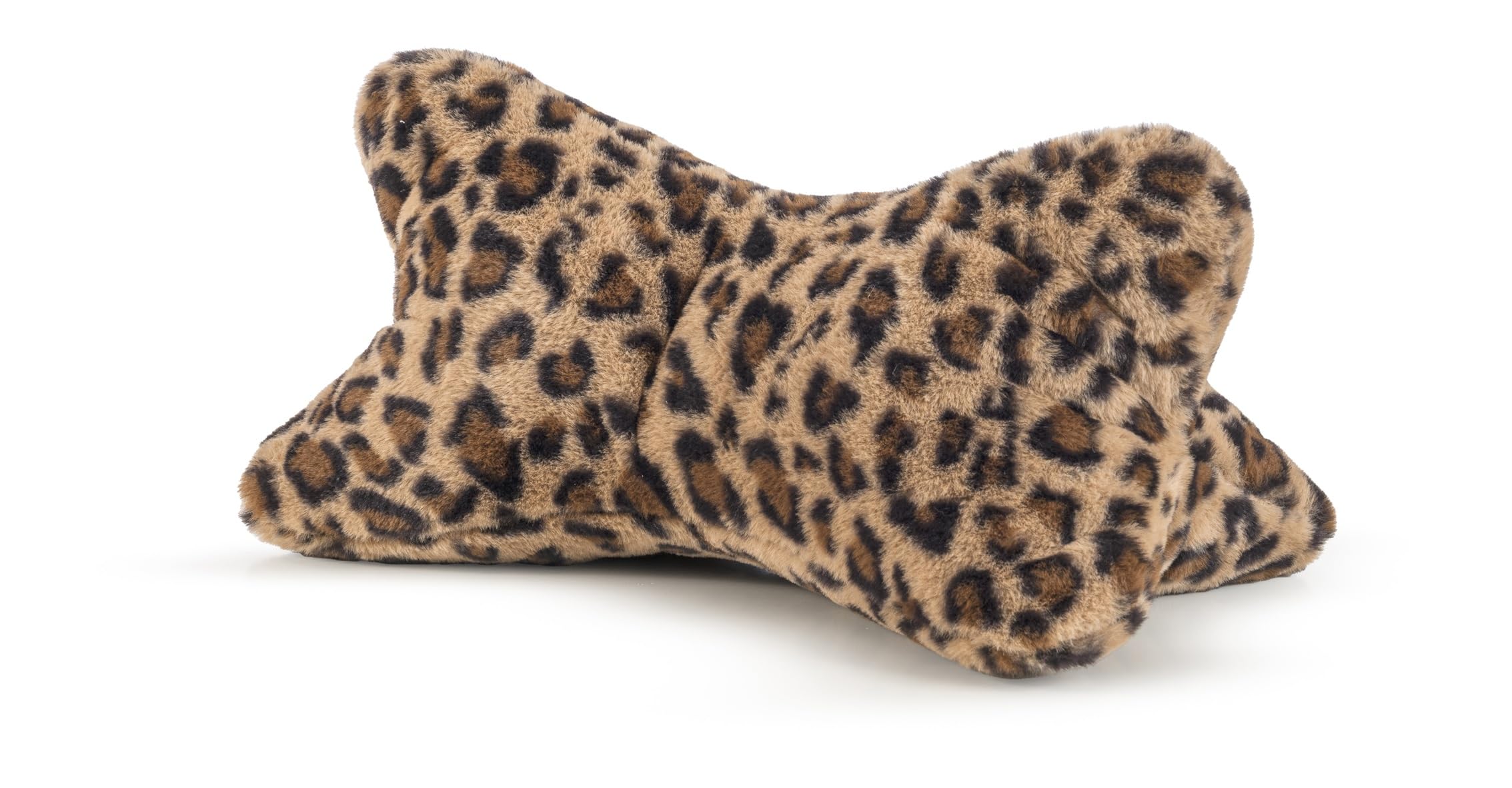MAGMA Leseknochen | Panthera | Leopardenmuster | Nackenkissen | ca. 42x22x22 cm | Polyesterfüllung | Fellimitat | Made in Germany