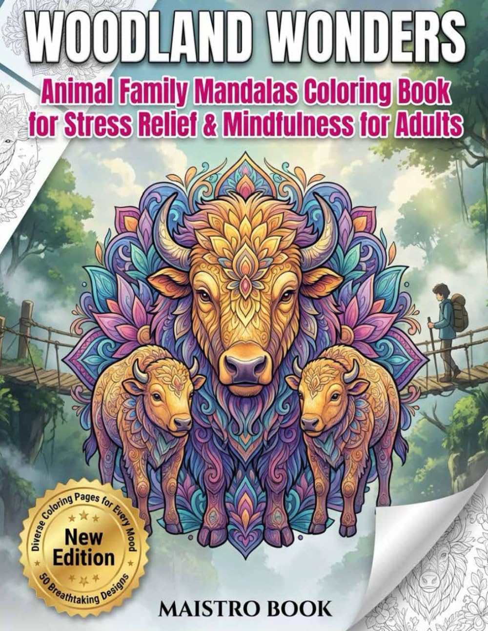 Jungle Journey: Animal Family Mandalas Coloring Book for Relaxation, Stress Relief & Mindfulness - Jungle Animal Scenes to Color for Adults, Teens & ... Stress Relief & Creative Family Bonding)