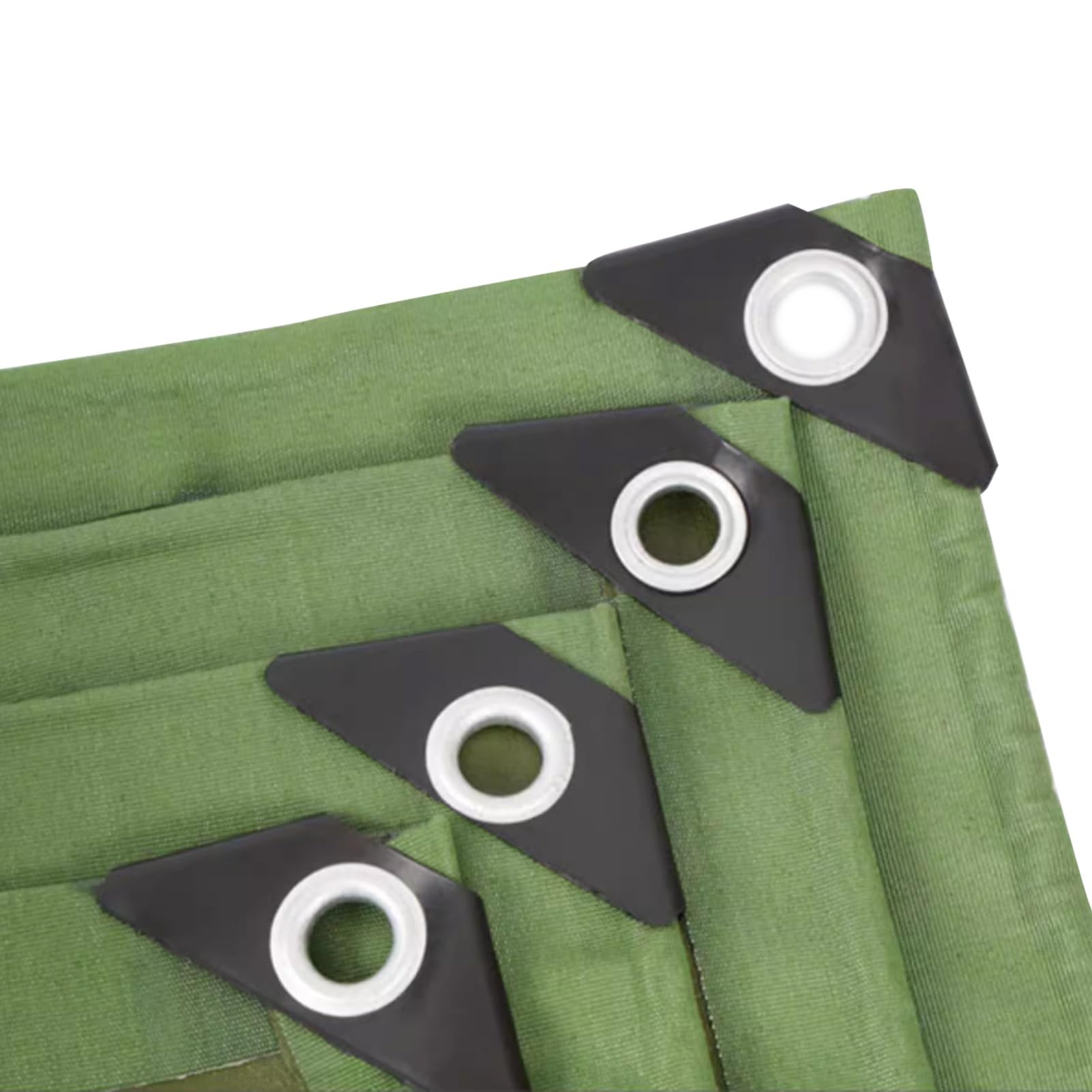 Telo cerato impermeabile per carichi pesanti Telo da campeggio 2m x 2m, 3m x 3m, 4m x 4m, 5m x 5m Telo di fondo addensato da 600g/m² Tenda pieghevole antipioggia, verde (Size : 1x2m)