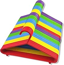 REQUISITE NEEDS Kids Clothes Hangers (Pack of 40)- Non Slip Hangers- For Toddler, Child, Ideal For Laundry And Nursery Everyday Standard Use -Sized For Baby, Toddler And Children-Multi Colour Hangers