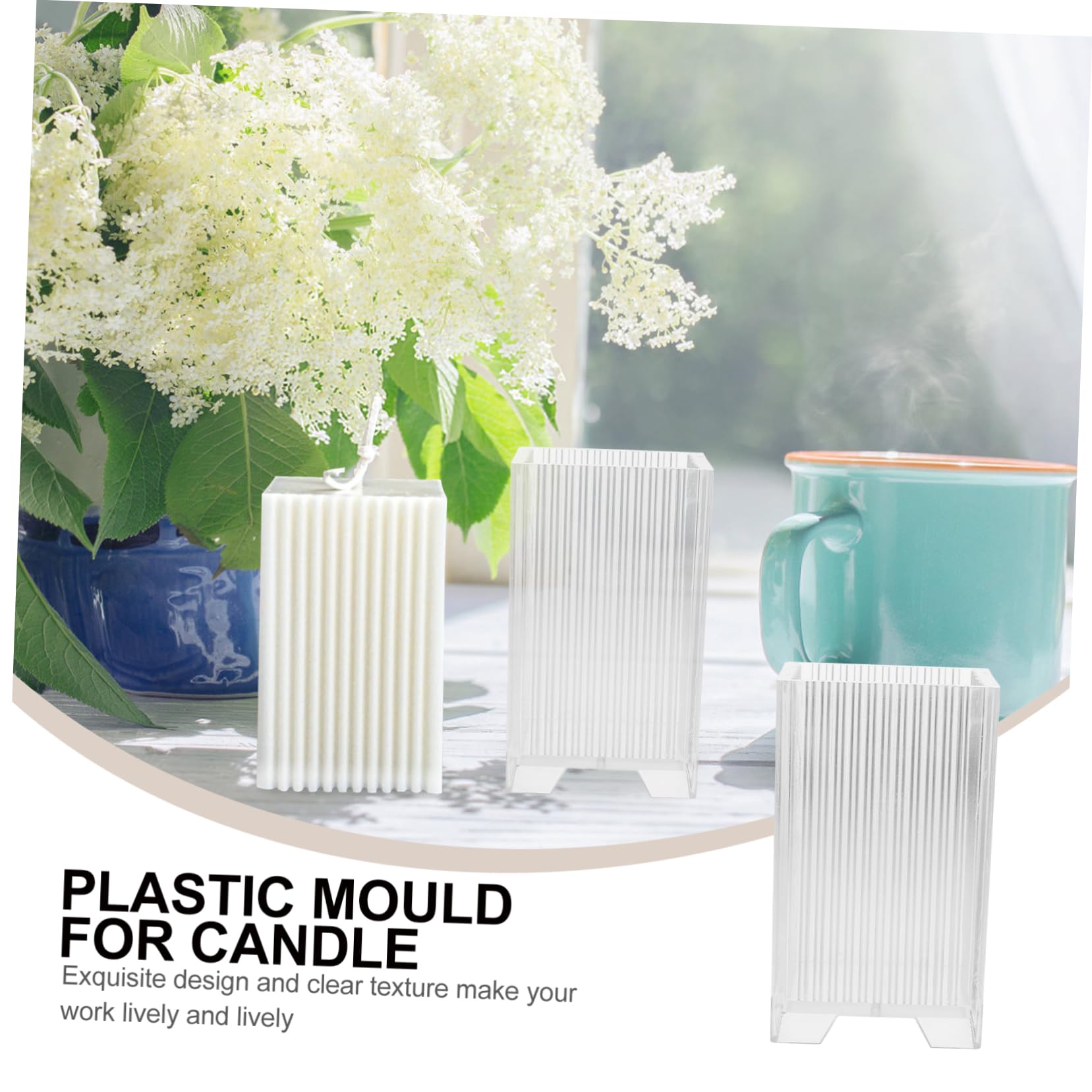 Angoily 3 Pezzi Stampo per Quadrato Mold per Creazioni Fai Da Te per Decorazioni Creative e Resistente e per Regali Unici