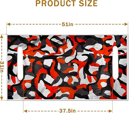 Miniatura 4 de YOKYHOM Fundas de asiento de carrito de golf, manta roja para asiento de carrito de golf mantiene el asiento fresco y limpio, 100% microfibra, 51 x