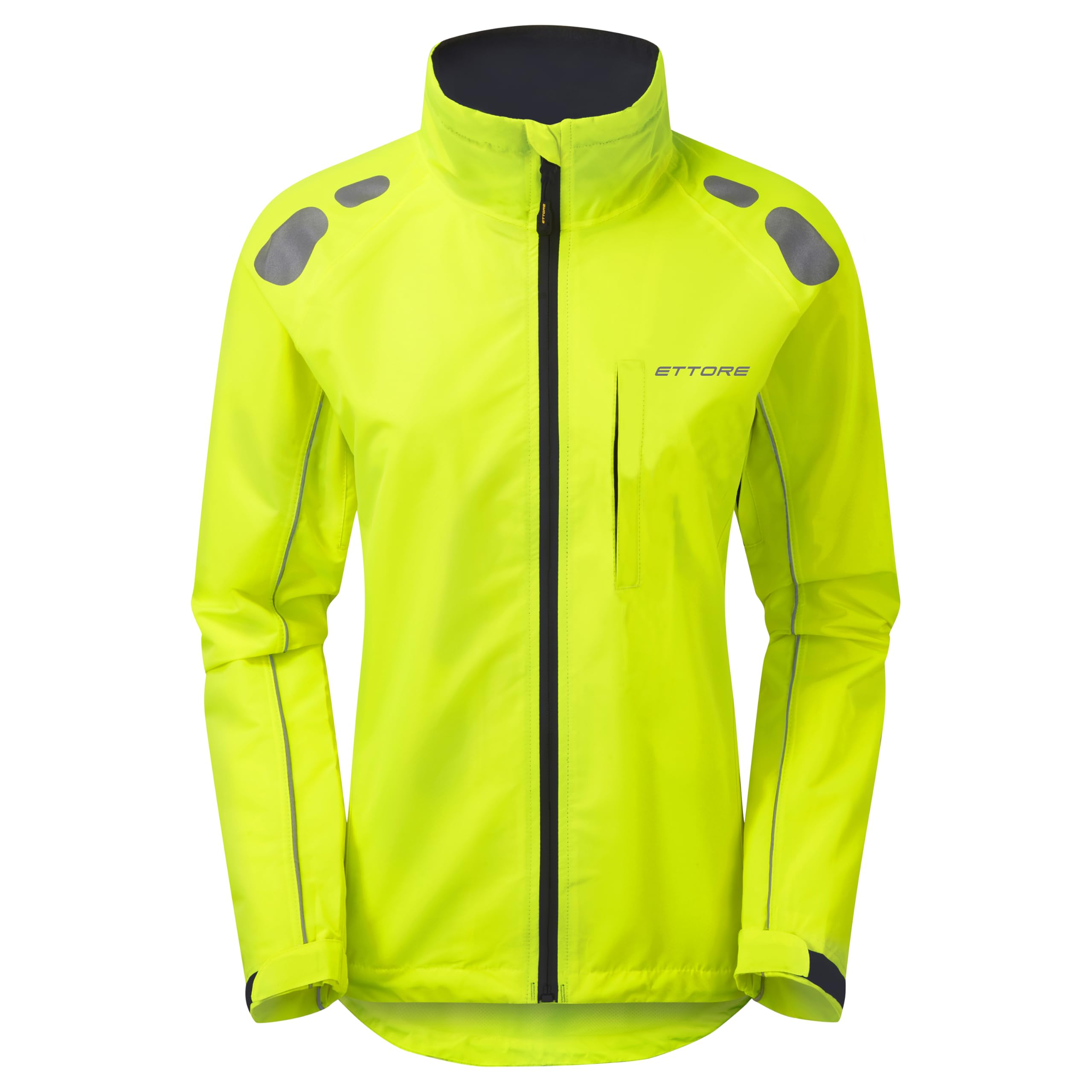 Ettore Damen Radsportjacke wasserdicht atmungsaktiv High-Vis - Gelb - Night Eagle