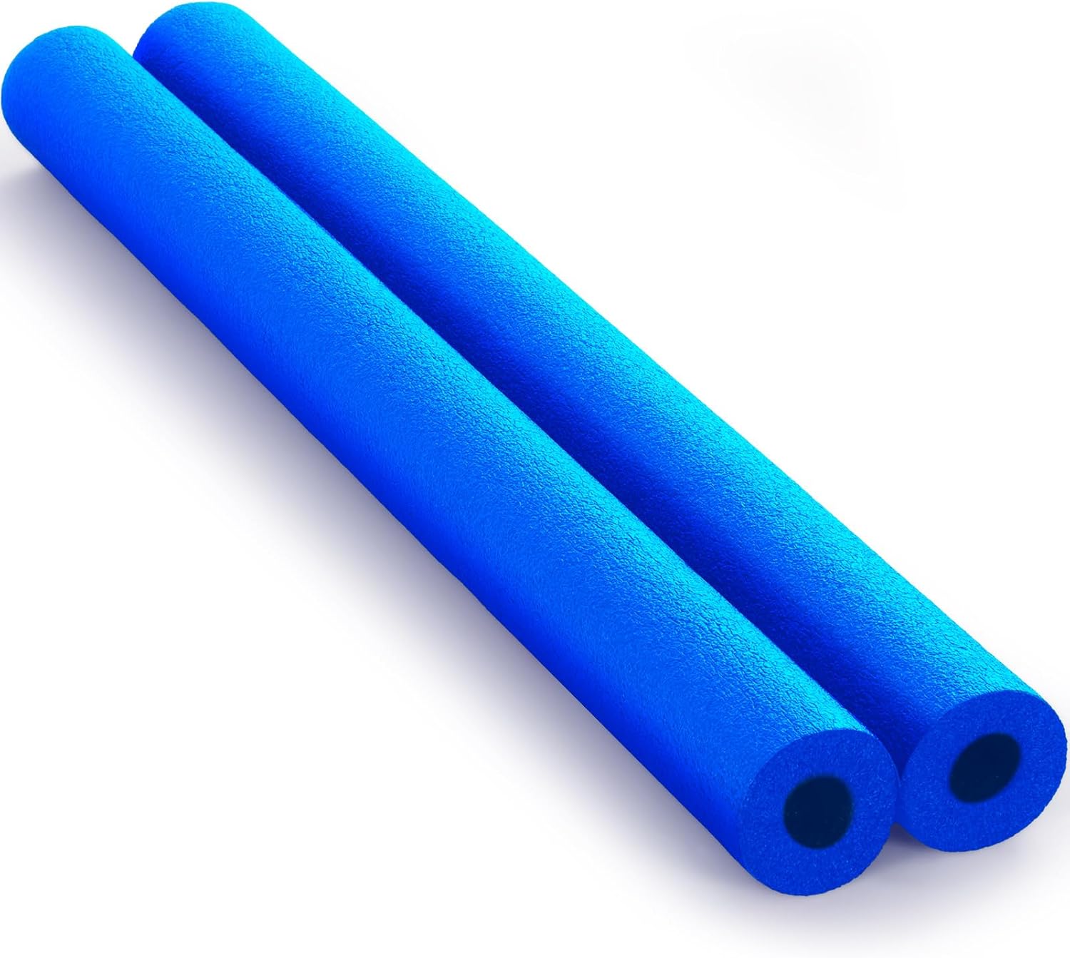 2 Pack Jumbo Pool Noodles Floating Pool Noodles Foam Tube Large Hollow Floating Training Device Swimming Craft Projects Padding Bumper(50 x 4.5 Inch,Black)