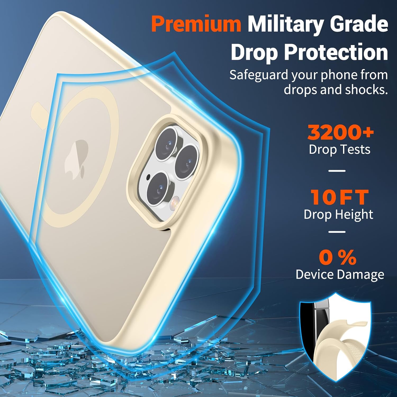SUPFINE Magnetic for iPhone 11 Pro Max Case Antique White image 3