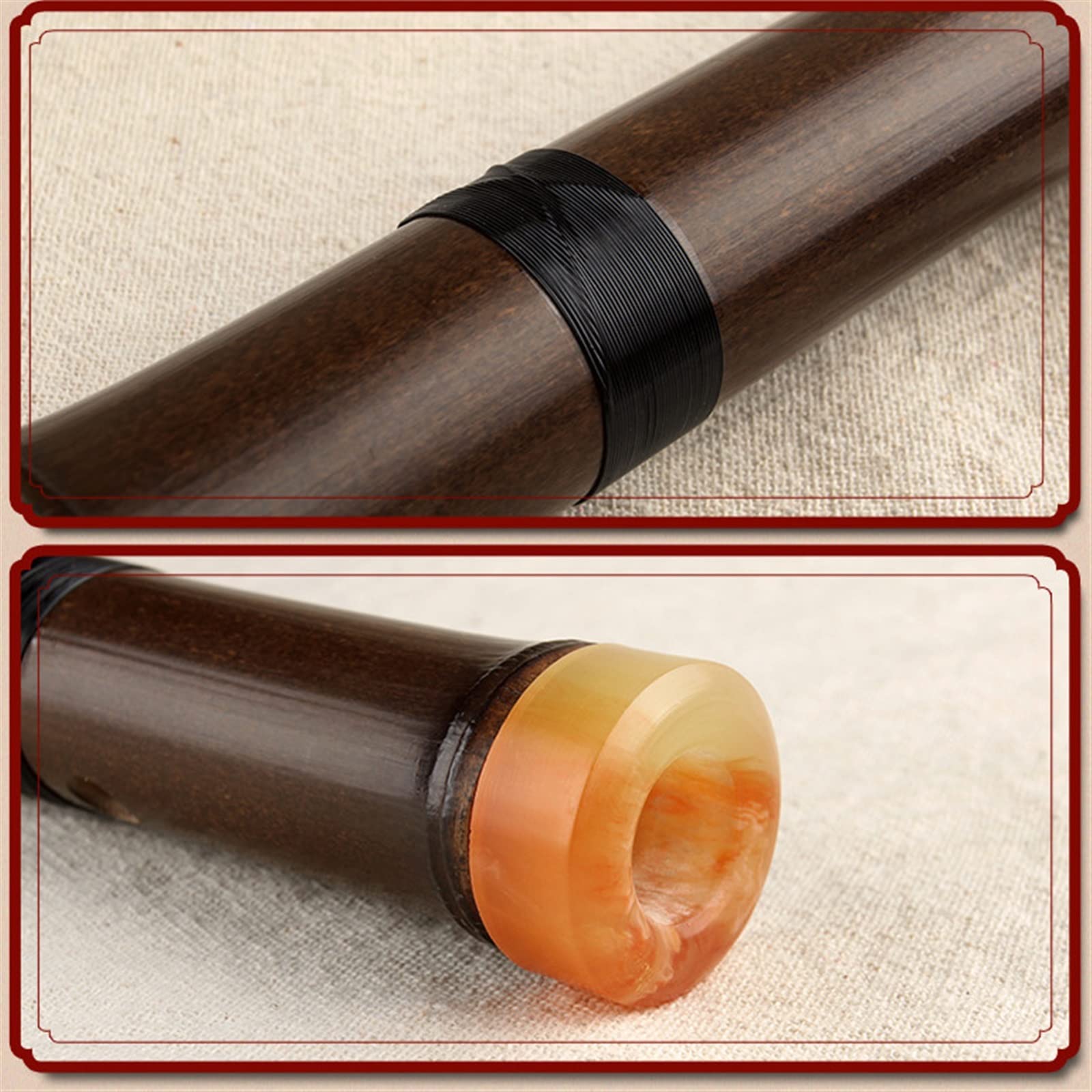 Flauta de bambú Profesional Flauta De Bambú China con Llave G/F, Flauta De Instrumento Musical Tradicional Vertical De Viento De Madera Xiao (Color : F)