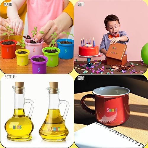 Vista 28 de Calcomanías de letras, 300 piezas, 30 hojas, vinilo autoadhesivo, impermeable, números de buzón, alfabeto para buzón, ventana, puerta, letrero, Negro