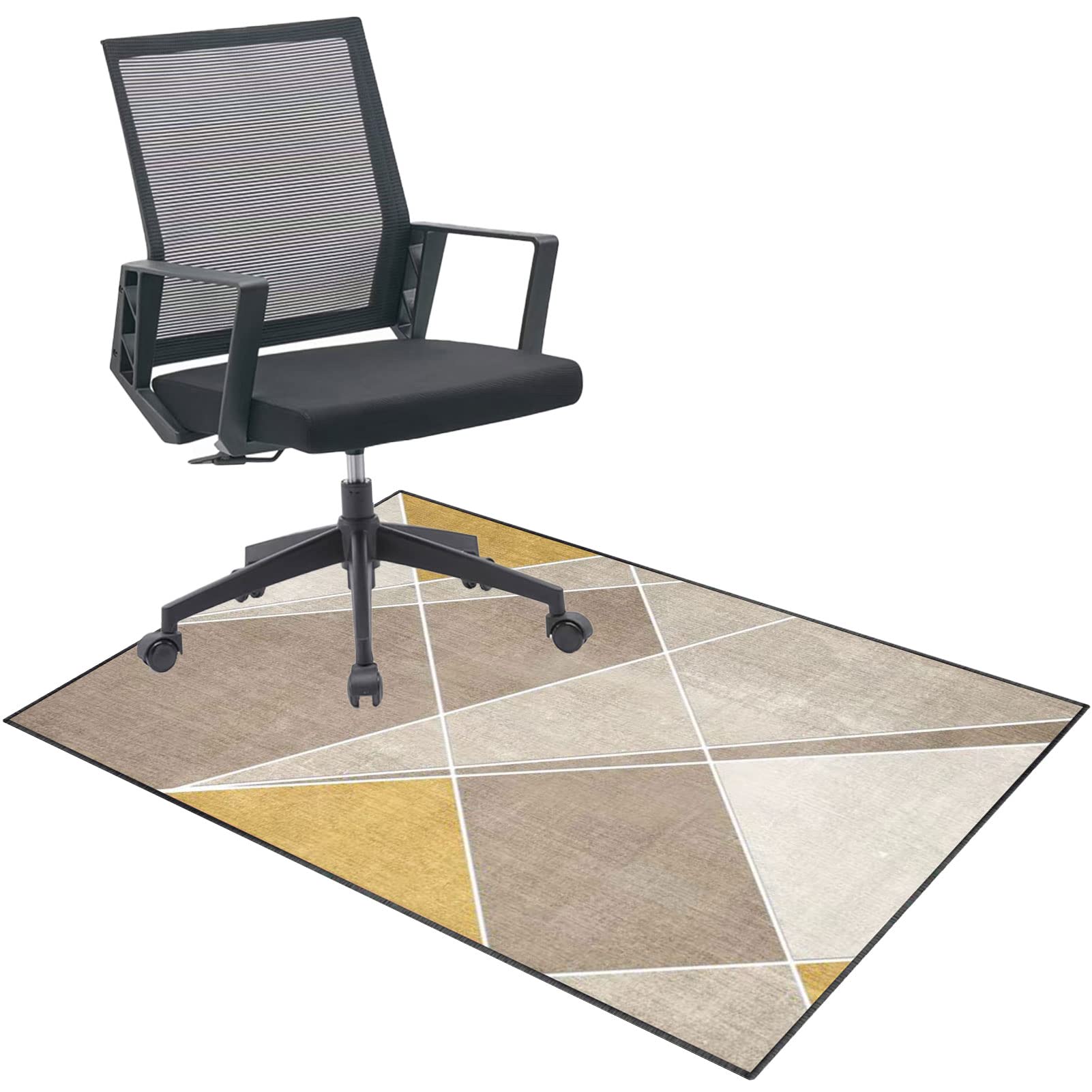 EYZO Chair Mat For Carpeted Floor 120 × 140 cm Office Chair Mat, Gaming Chair Mat, Multi-Purpose Carpet Protector, Desk Chair For Carpeted And Hardwood Floor, Rug Protects Floors Floor Mat