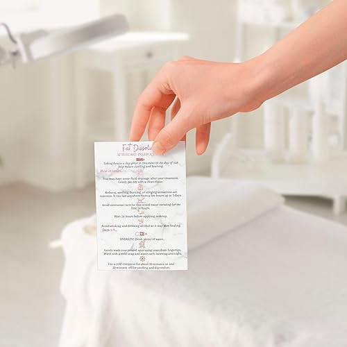 Miniatura 5 de Fat Dissolve Hyaluron Pen - Tarjeta de cuidado posterior de inyección | Paquete de 30 | Tamaño de postal impresa física de 4 x 6 pulgadas | Aspecto