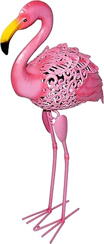 Miniatura 7 de Owlgift Estatuas y esculturas de jardín de grúa de 29 pulgadas, estatuas de jardín de grúa azul de metal alto, estatua de pájaros para patio,