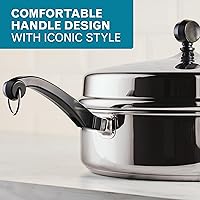 Vista 81 de Farberware Classic Series - Cazo de acero inoxidable, 1 litro, Tapa coladora