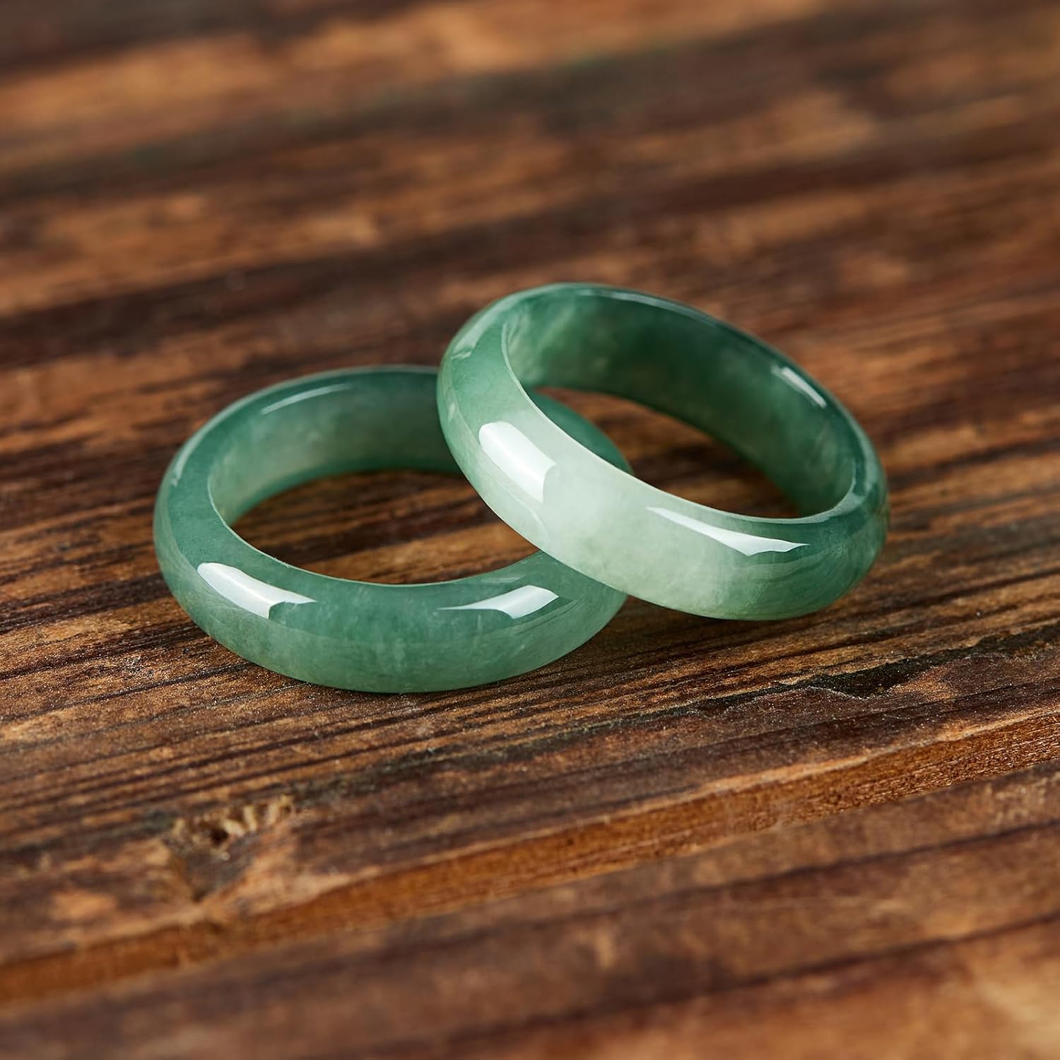 Natural Jade Rings for Women, Good Luck Gifts - Image 3