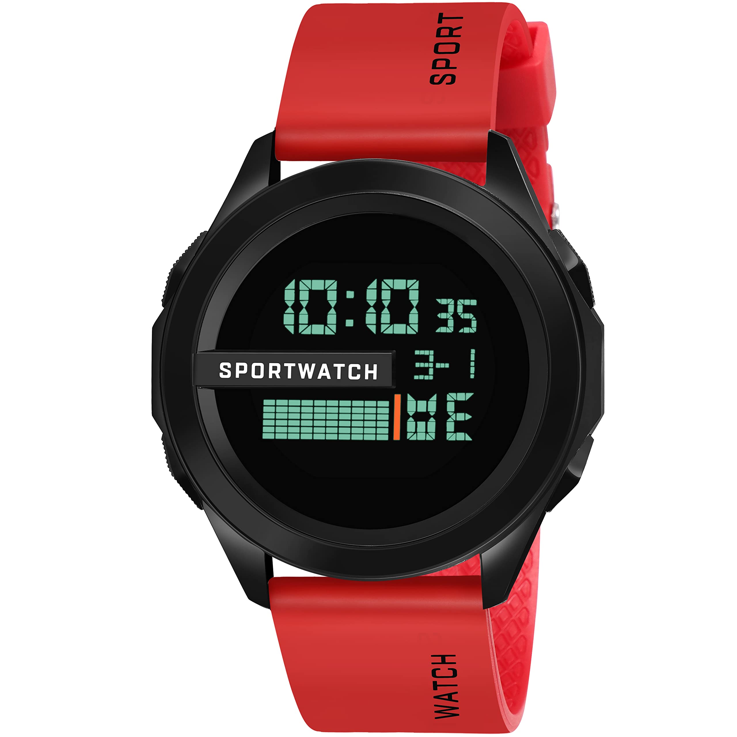 MIVAAN Mans Multi Function Day and Date Digital Sport Watch for Boys-209HDSW (Red) (B0BWTYX8MJ) Amazon Price History, Amazon Price Tracker