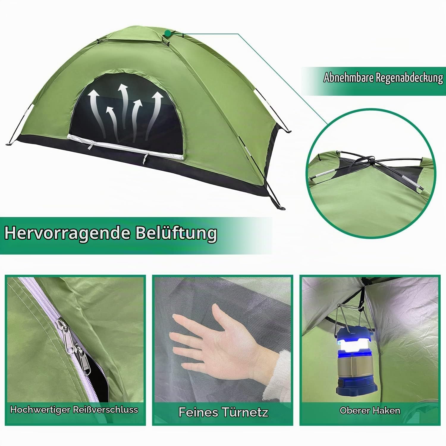 backpacker leichtes 2 mann zelt Personen Wasserdicht, Ultraleicht Camping Zelt, Einfaches Einrichten 2 Zelt Kleines Packmaß, Kuppelzelt für Outdoor, Bikepacking, Trekking Sport & Freizeit Casco - Mini Pro2 - Farbe:Snowfox Camping Marelago, für die, Landing Nets