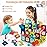 Magnetic Tiles,125 Piece Pipe Magnetic Blocks for Toddlers, 3D Clear Magnets Toys, STEM Toy Children Magnetic Tiles Building Set for Kids Boys Girls Age 3 4 5 6 Year Old 3