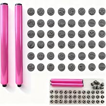 48 Pcs Nail Stamp Pen Set - Fast DIY Manicure Kit with Floral Butterfly Rose Patterns for Girls Ladies Personal Use
