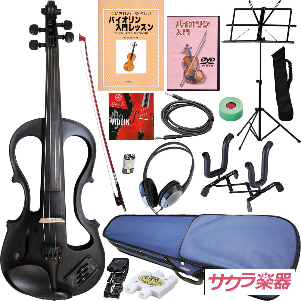 Amazon.co.jp: Hallstatt EV-30 Electric Violin, Black, 4/4 Size