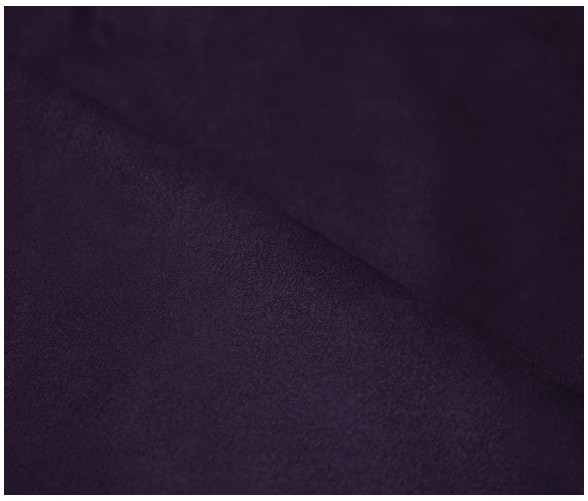 Faux Suede Soft Touch Leatherette Upholstery Fabric for Furnishings Cushions Curtain (500 x 150cm (5 Metre), Dark Purple)