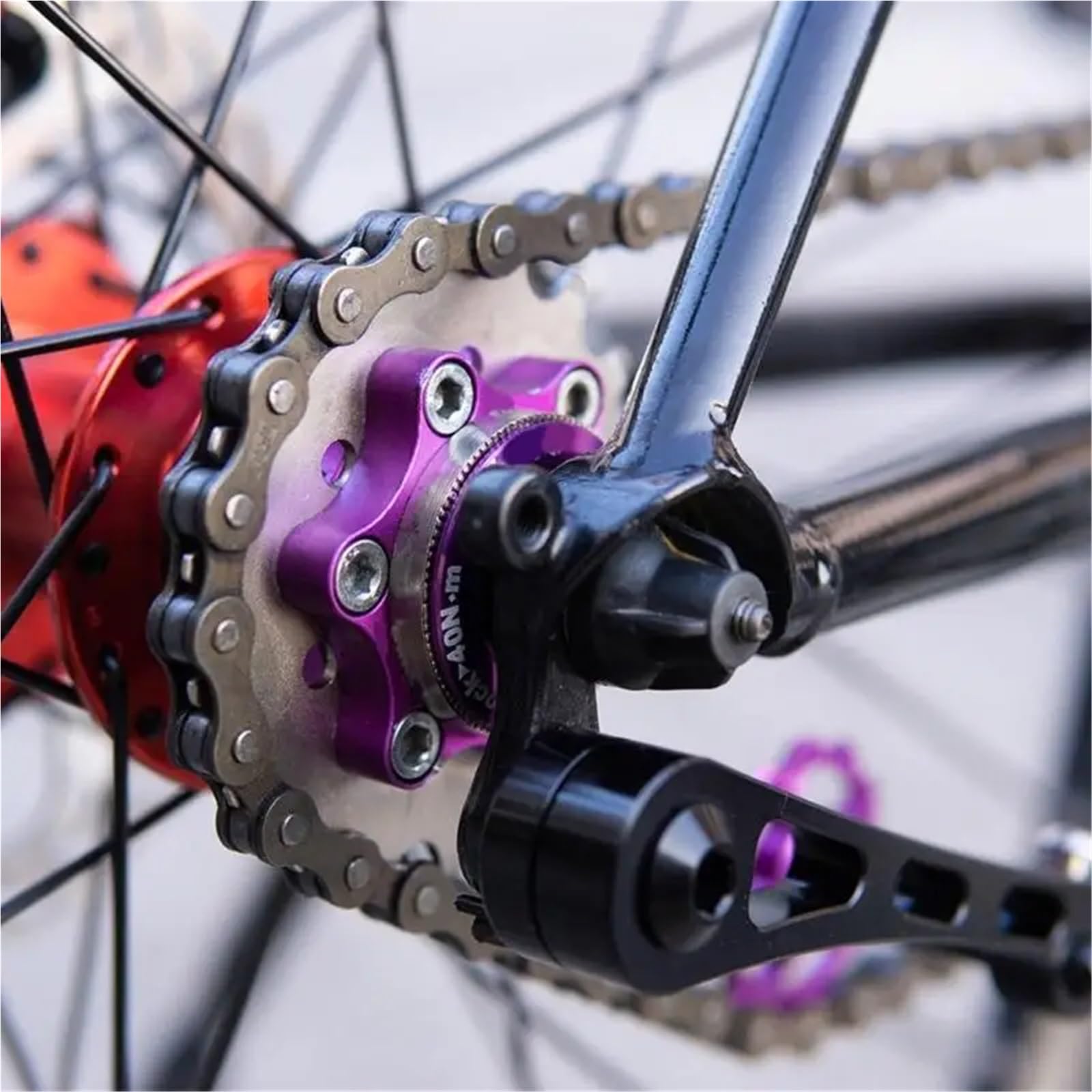 Kaseta Rowerowa A2UF Mountain Bike Freewheels Wysoka wytrzymałość Single Speed ​​Flywheel Stalowe rowery Kasety Rower zębaty(20T)