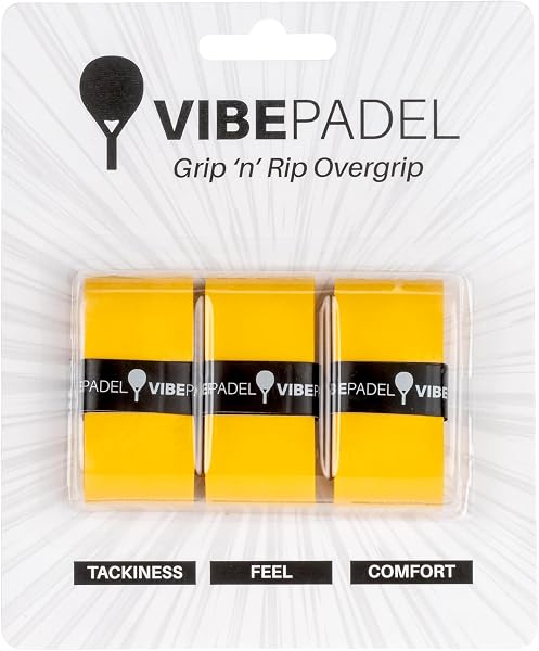Grip 'n' Rip Overgrip Padel - Non-slip Grip for Perfect Grip on Padel Rackets, Pickleball, Squash, Badminton Rackets - 3 Pieces - Multiple Colours - Padel Accessory and Gift Idea - 1