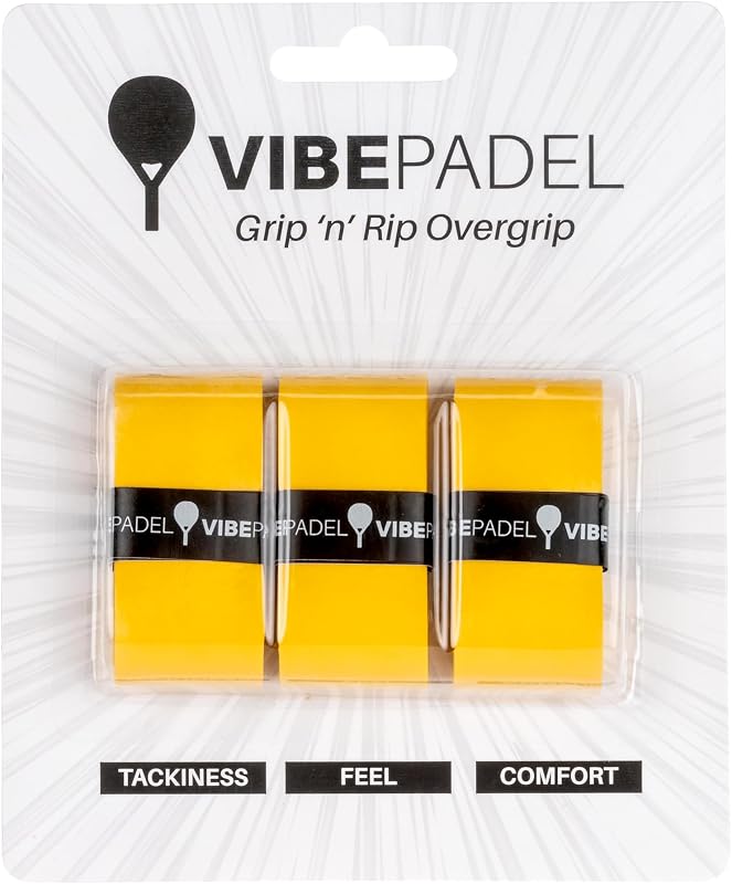 Grip 'n' Rip Overgrip Padel - Non-slip Grip for Perfect Grip on Padel Rackets, Pickleball, Squash, Badminton Rackets - 3 Pieces - Multiple Colours - Padel Accessory and Gift Idea