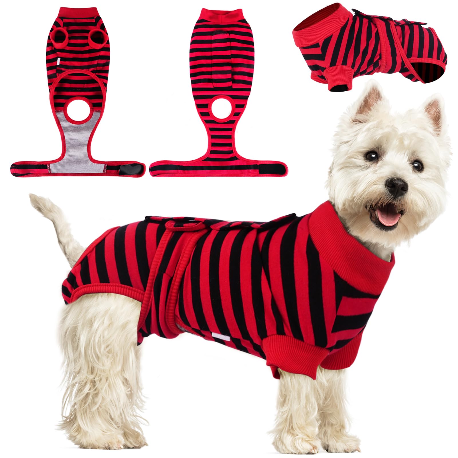 Frienperro Dog Recovery Suit, Dog Onesie for Surgery Female Spay Suit