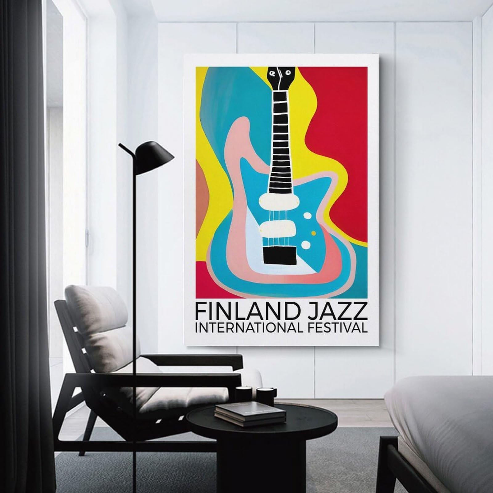 Junmoney Canvas Art Print Finland Jazz Festival, 12x18inch(30x45cm), for Gallery Wall Layouts in Home Or Office, A Versatile Canvas Print for Layering