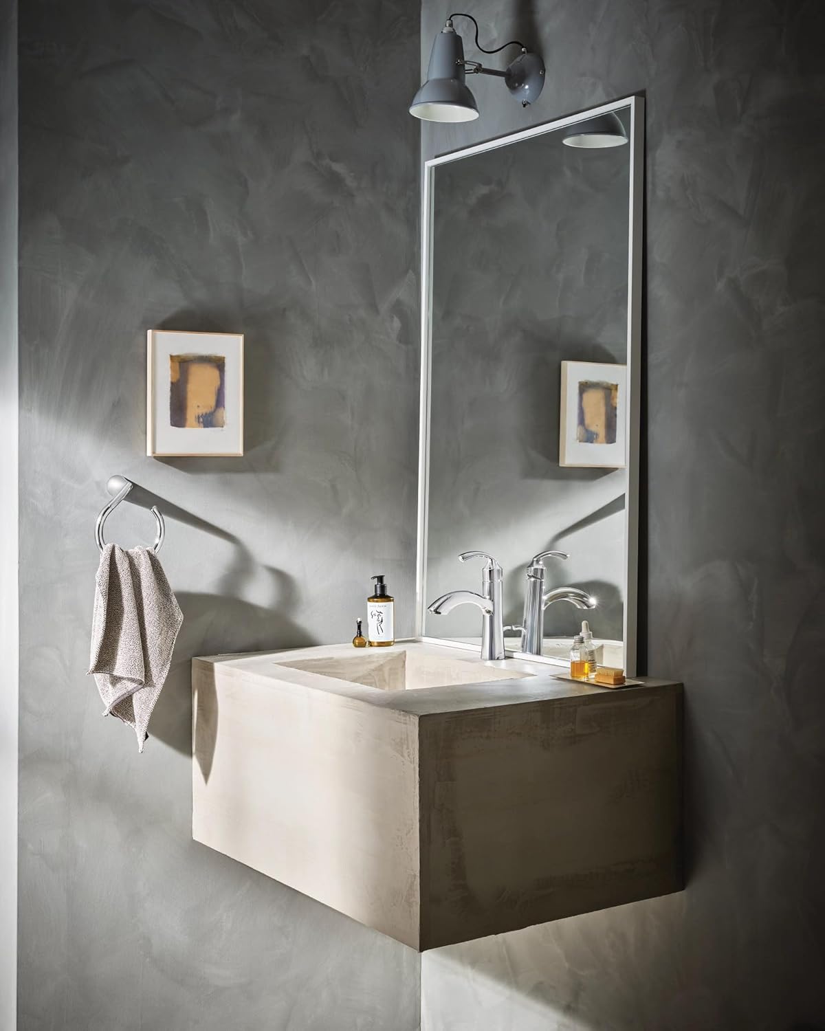 Moen 6170 Glyde Single Handle Bathroom Sink Faucet with Optional Deckplate, Chrome