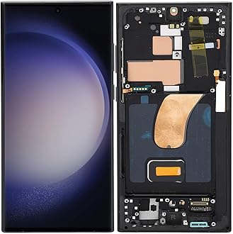 6.8 inch for S23 Ultra, LCD Display Digitizer S23ultra 5G S918B LCD Screen Replacement with Frame, EU International Version, Support Fingerprint (Matte