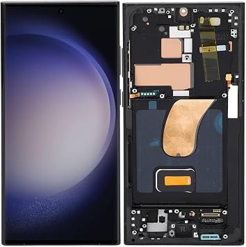 6.8 inch for S23 Ultra, LCD Display Digitizer S23ultra 5G S918B LCD Screen Replacement with Frame, EU International Version, Support Fingerprint Matte